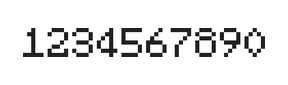 5×7数字点阵字体 ddN57AB1758