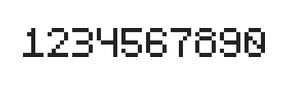 5×7数字点阵字体 ddN57AB1759