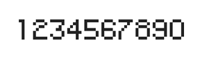 5×7数字点阵字体 ddN57AB1762
