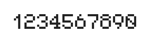 5×7数字点阵字体 ddN57AB1766