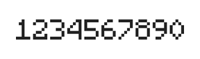 5×7数字点阵字体 ddN57AB1769