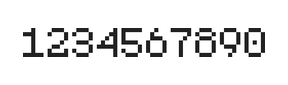 5×7数字点阵字体 ddN57AB1773