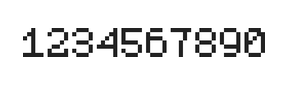 5×7数字点阵字体 ddN57AB1774