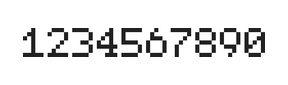 5×7数字点阵字体 ddN57AB1776