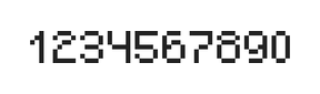 5×7数字点阵字体 ddN57AB1777