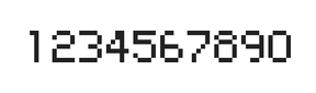 5×7数字点阵字体 ddN57AB1779