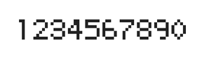 5×7数字点阵字体 ddN57AB1791