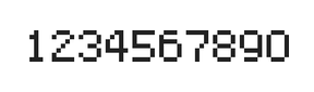 5×7数字点阵字体 ddN57AB1806