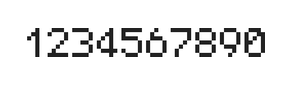 5×7数字点阵字体 ddN57AB1814