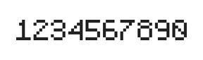 5×7数字点阵字体 ddN57AB1823