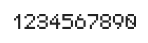 5×7数字点阵字体 ddN57AB1824