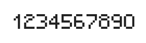 5×7数字点阵字体 ddN57AB1826