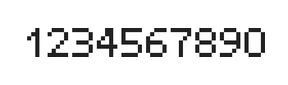 5×7数字点阵字体 ddN57AB1827