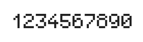 5×7数字点阵字体 ddN57AB1829