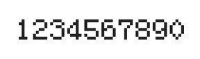 5×7数字点阵字体 ddN57AB1830