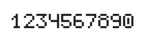 5×7数字点阵字体 ddN57AB1832