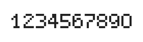 5×7数字点阵字体 ddN57AB1835
