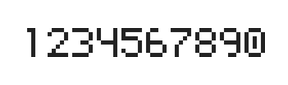 5×7数字点阵字体 ddN57AB1843