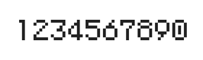 5×7数字点阵字体 ddN57AB1854