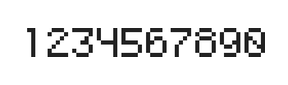 5×7数字点阵字体 ddN57AB1867