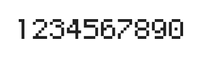 5×7数字点阵字体 ddN57AB1873