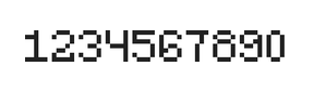 5×7数字点阵字体 ddN57AB1874