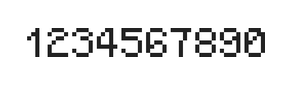 5×7数字点阵字体 ddN57AB1875