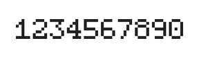 5×7数字点阵字体 ddN57AB1882