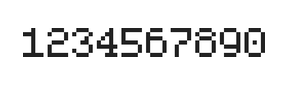 5×7数字点阵字体 ddN57AB1885