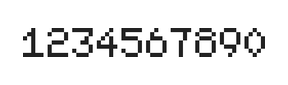 5×7数字点阵字体 ddN57AB1889