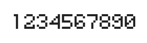 5×7数字点阵字体 ddN57AB1897