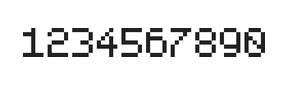 5×7数字点阵字体 ddN57AB1898