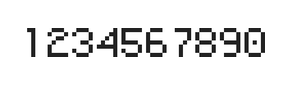 5×7数字点阵字体 ddN57AB1912