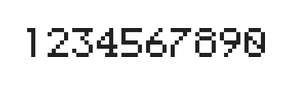 5×7数字点阵字体 ddN57AB1917