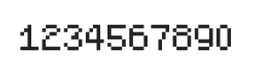 5×7数字点阵字体 ddN57AB1918