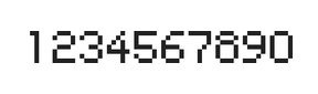 5×7数字点阵字体 ddN57AB1922