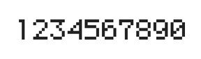 5×7数字点阵字体 ddN57AB1941