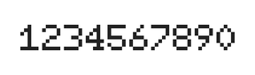5×7数字点阵字体 ddN57AB1944
