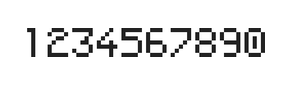 5×7数字点阵字体 ddN57AB1946