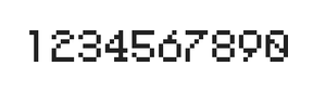 5×7数字点阵字体 ddN57AB1947