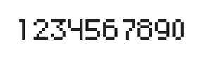 5×7数字点阵字体 ddN57AB1955