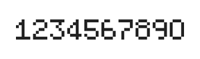 5×7数字点阵字体 ddN57AB1956