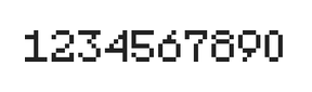 5×7数字点阵字体 ddN57AB1958