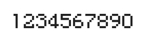 5×7数字点阵字体 ddN57AB1961