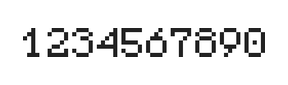 5×7数字点阵字体 ddN57AB1966