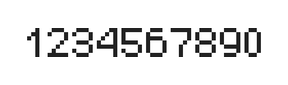 5×7数字点阵字体 ddN57AB1971