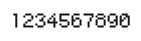 5×7数字点阵字体 ddN57AB1981