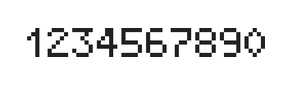 5×7数字点阵字体 ddN57AB1985