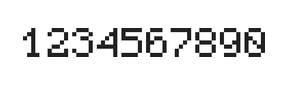 5×7数字点阵字体 ddN57AB1994