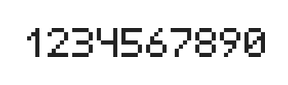 5×7数字点阵字体 ddN57AB1996